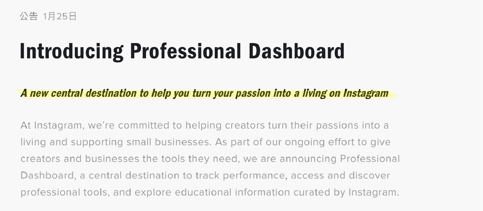 professional dashboard